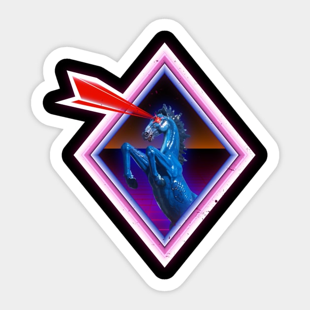 Blucifer Sticker by MutineerDisaster